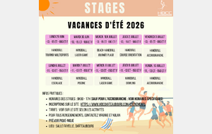 Stages HBCC vacances d'été