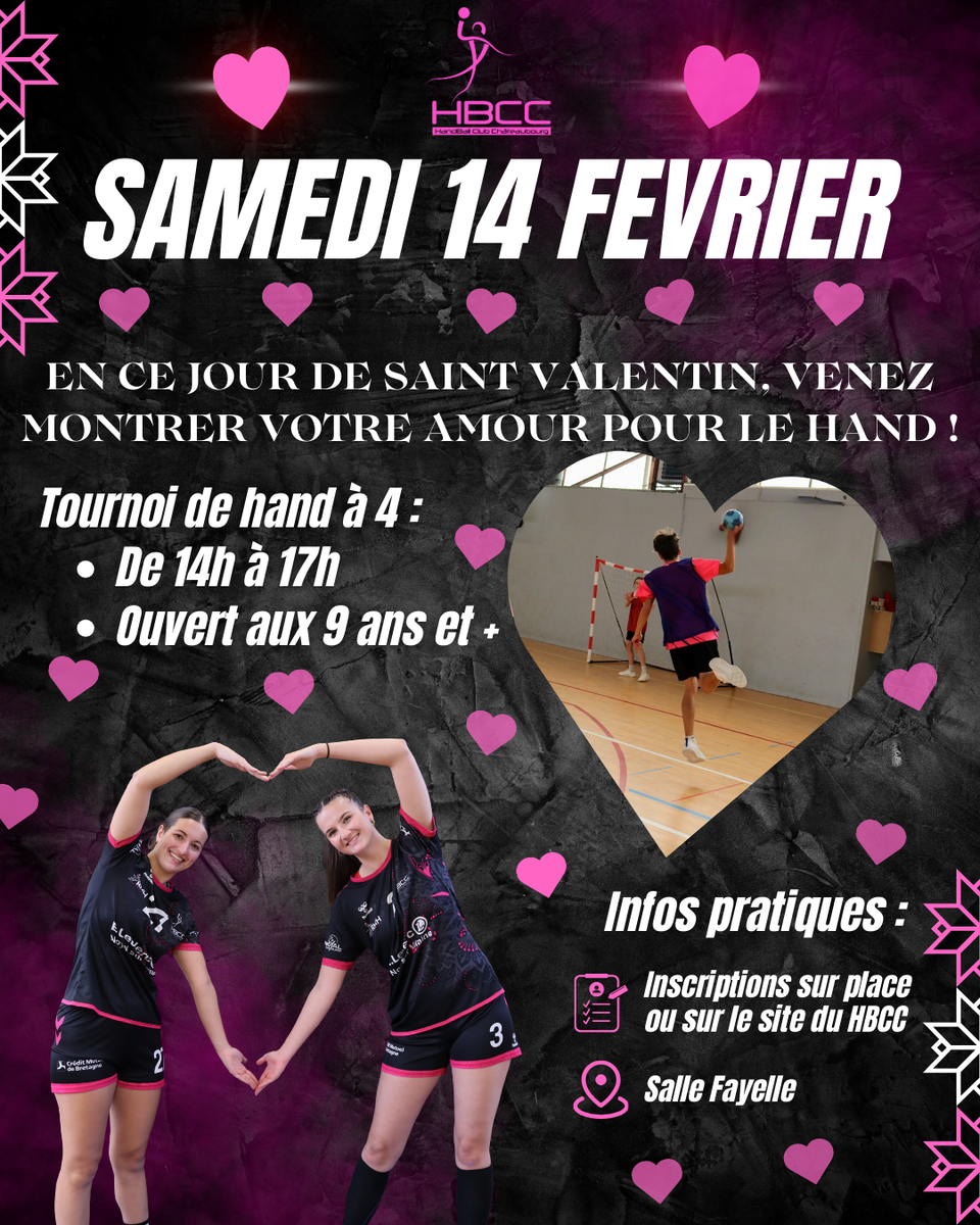 Tournoi hand à 4 du samedi 14 février
