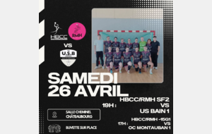 Programme du week end du 26/27 avril