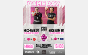 Double match SF1/SF2 dimanche 9 novembre