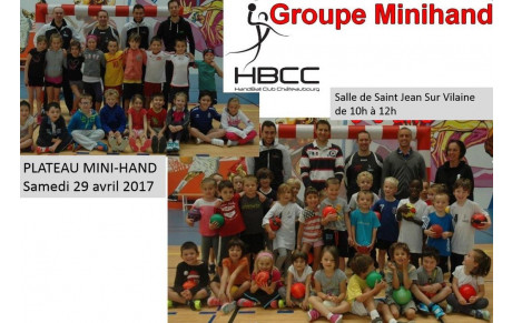 PLATEAU MINI-HAND DU 29 AVRIL 2017