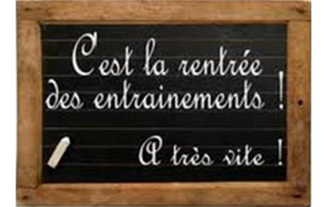 Horaires d'entrainements 2017-2018