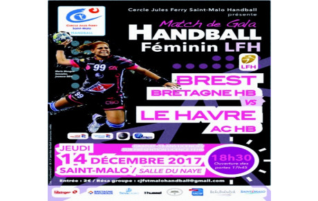 MATCH DE GALA le 14 décembre 2017 à Saint Malo
