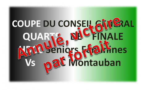 Quart de finale / victoire par forfait