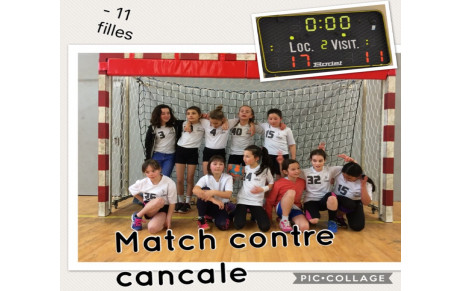 Belle victoire des -11 Filles contre Cancale