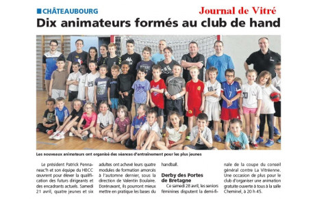DIX ANIMATEURS FORMES AU CLUB 