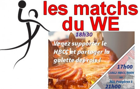 Matchs du WE du 11 et 12 Janvier